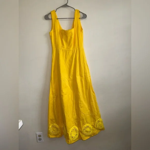 Elexiay Kwara Dress in Yellow $395 Size Medium - Picture 7 of 12